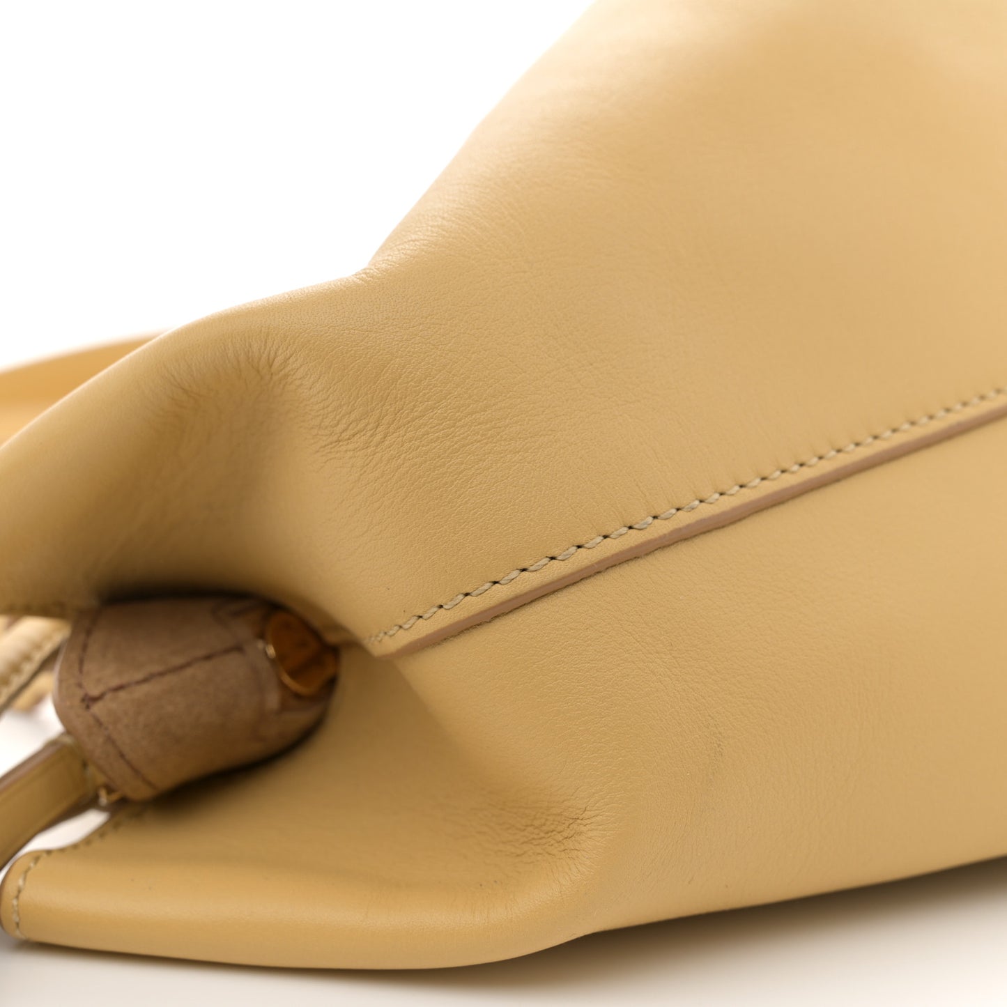 Shiny Nappa Calfskin Small Paseo Bag Dark Butter