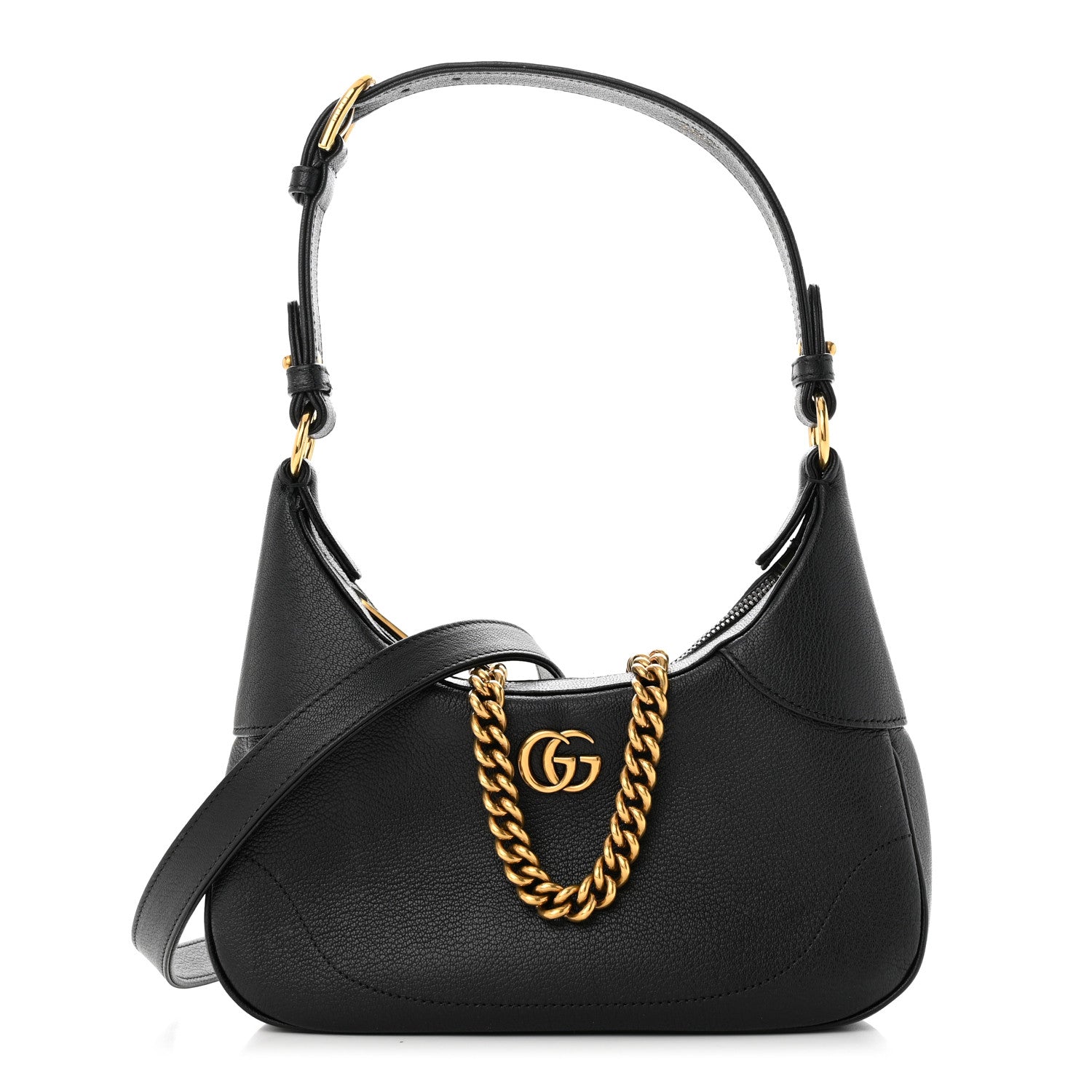 Gucci Goatskin Small Aphrodite Shoulder Bag Black 1 of 11
