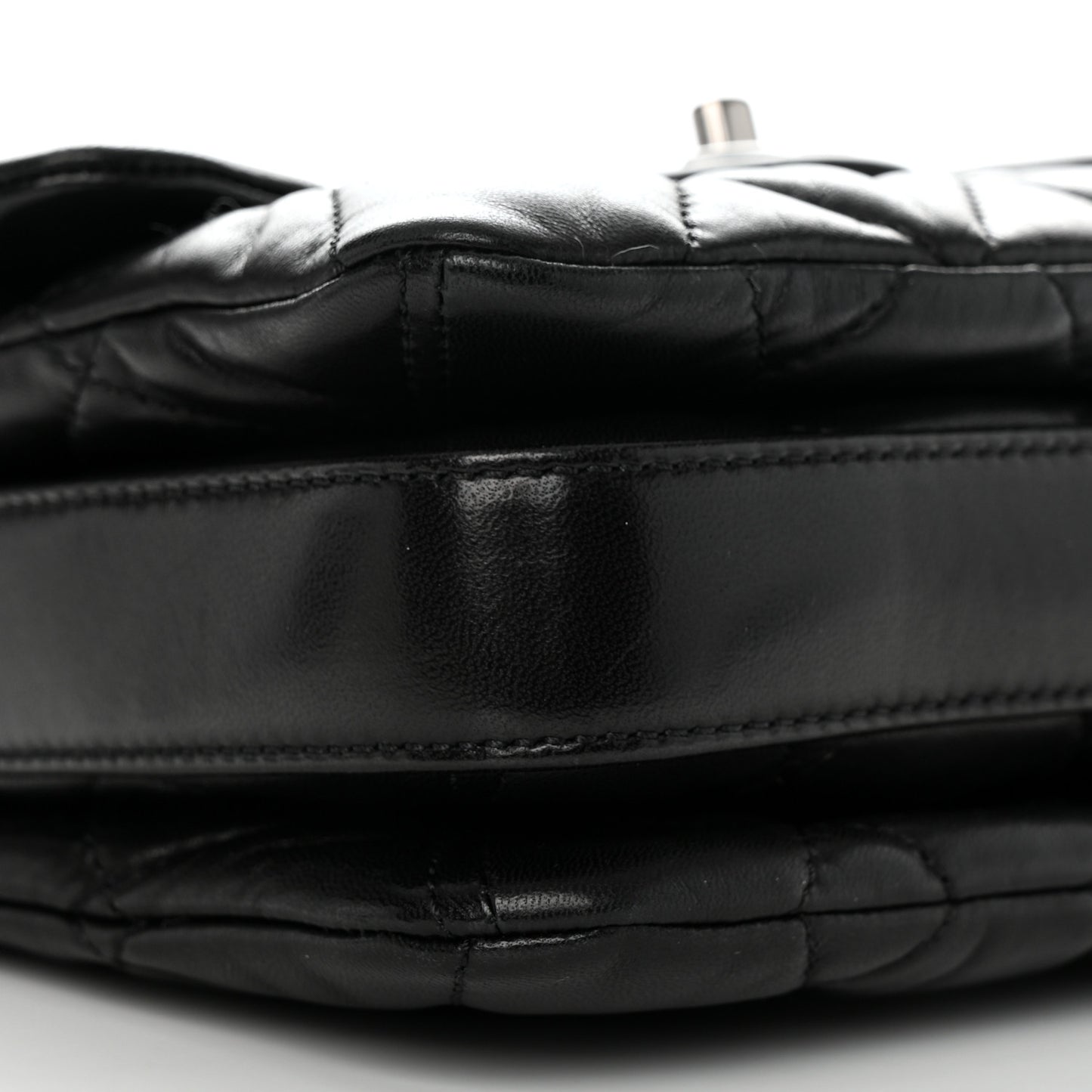 Lambskin Quilted Mini Chanel 3 Flap Black