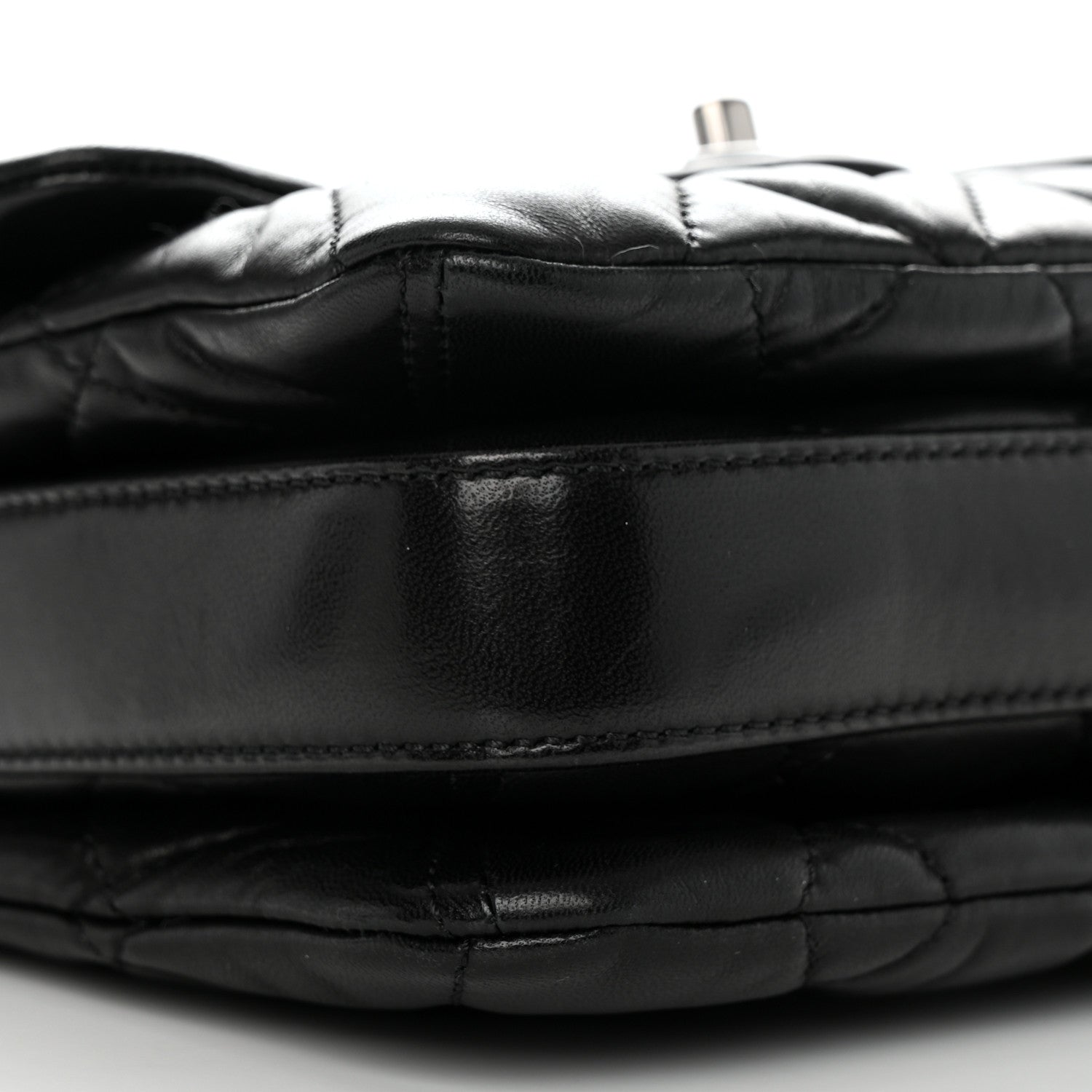 Chanel Lambskin Quilted Mini Chanel 3 Flap Black 9 of 11