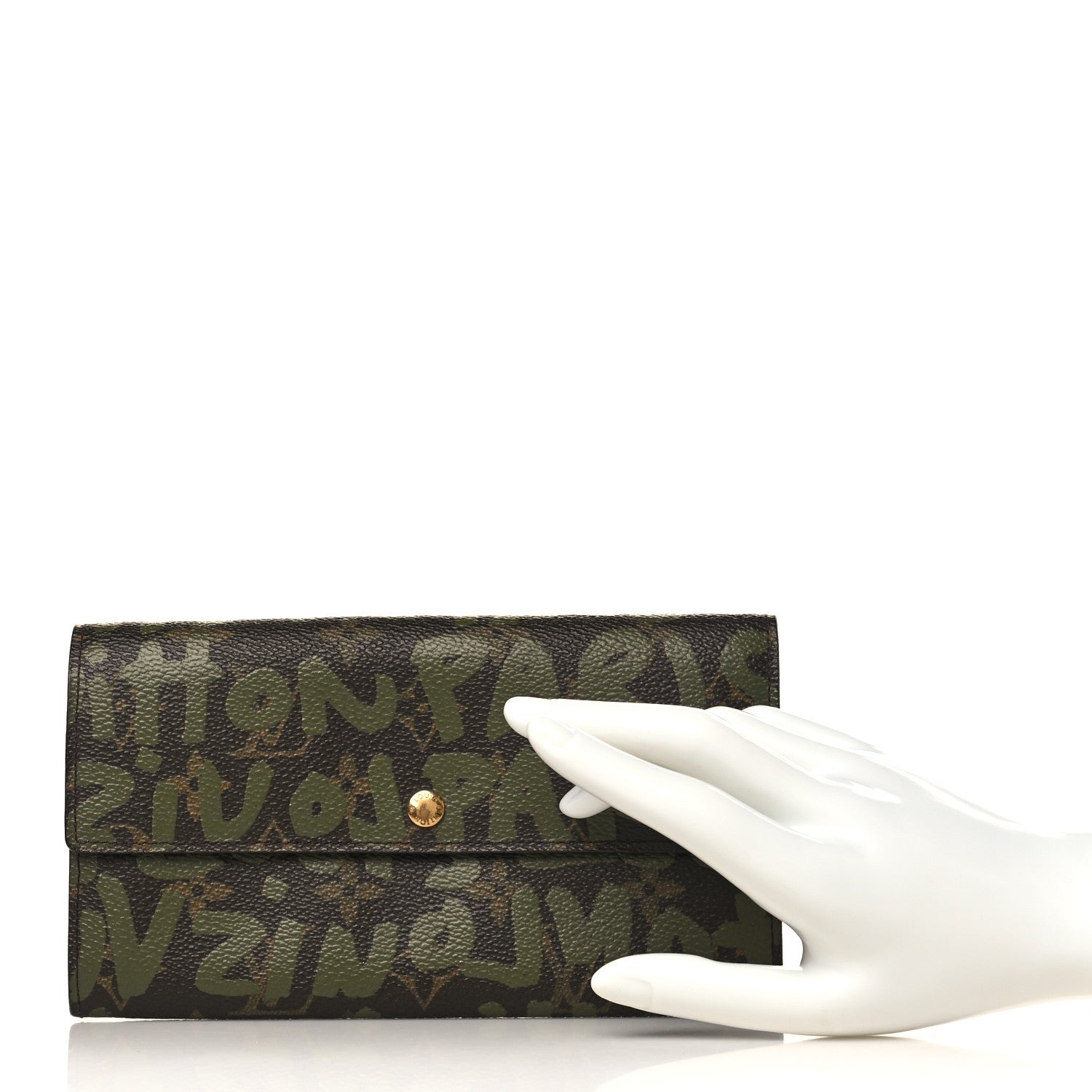 Louis Vuitton Monogram Graffiti Porte-Monnaie Wallet Kaki 2 of 9
