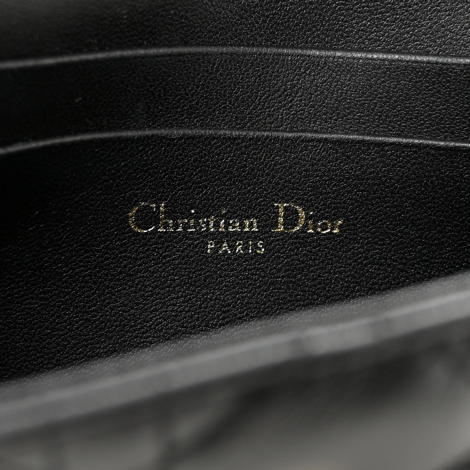 Christian Dior Lambskin Cannage Dior Talk Phone Pouch  Black 6 of 10