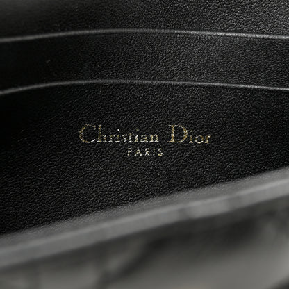 Christian Dior Lambskin Cannage Dior Talk Phone Pouch  Black 6 of 10