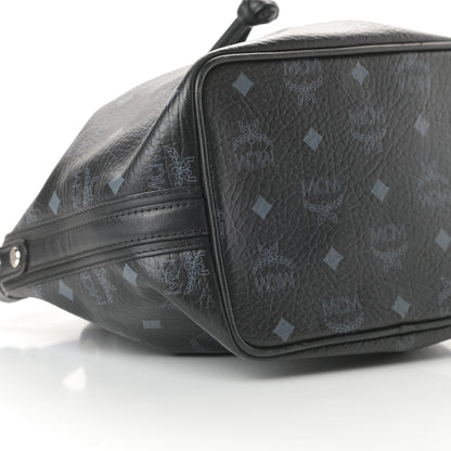 MCM Visetos Essential Drawstring Bucket Bag Black 12 of 14
