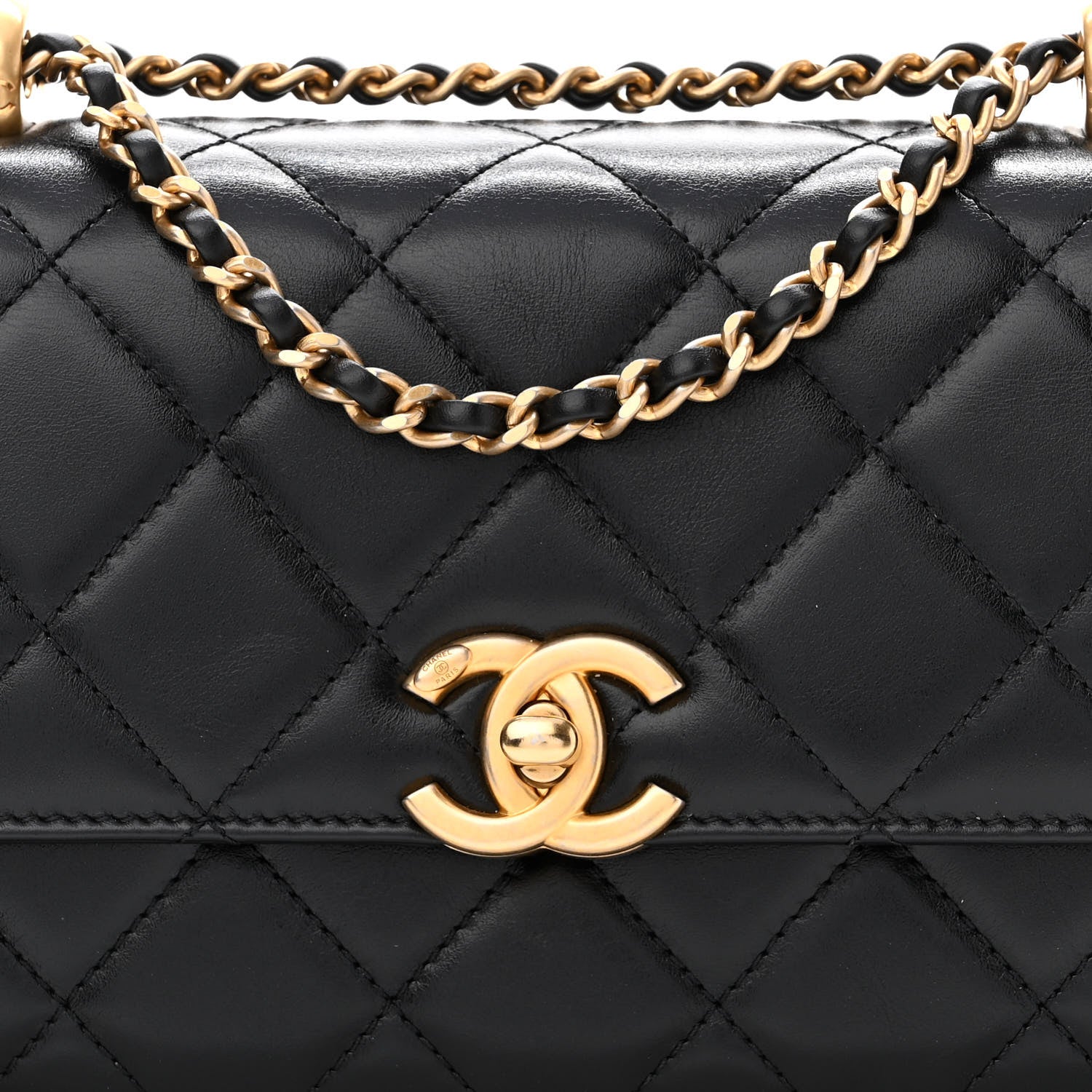 Chanel Calfskin Quilted Mini Perfect Fit Flap Black 8 of 12