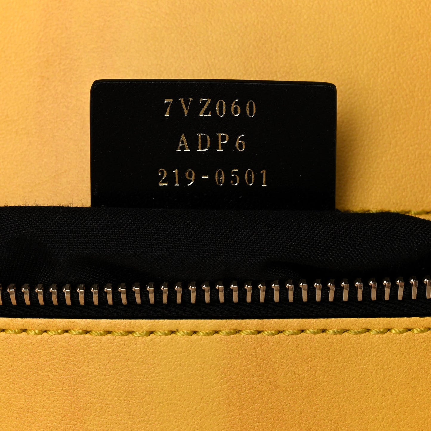 Vitello Fluffy Logo Fendi Pack Backpack Yellow Box Black