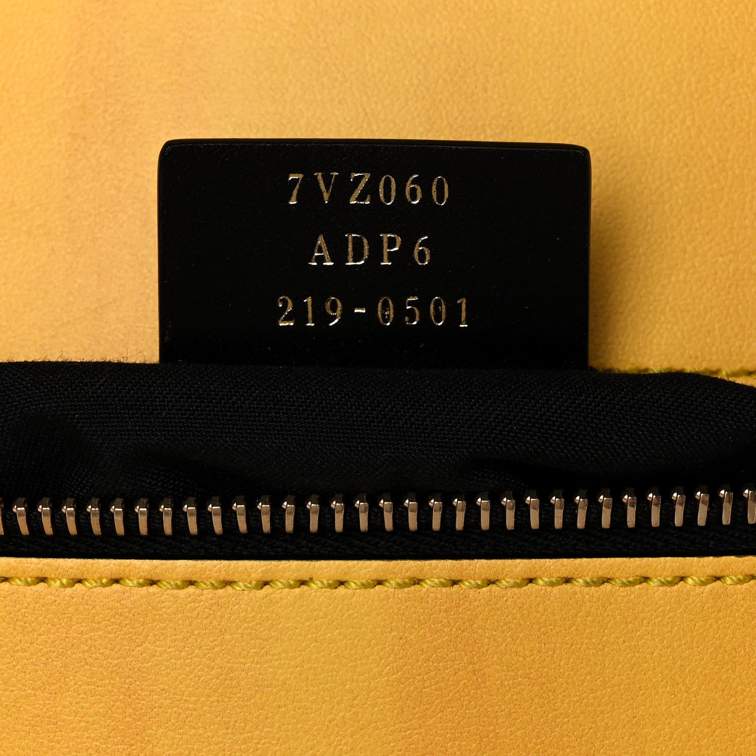 Fendi Vitello Fluffy Logo Fendi Pack Backpack Yellow Box Black 6 of 12