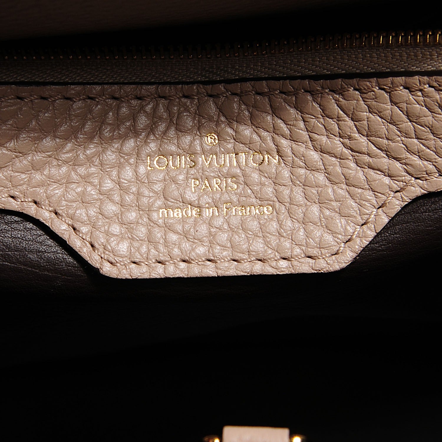 Louis Vuitton Taurillon Capucines MM Galet 6 of 7