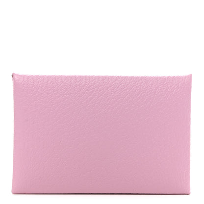 Hermes Chevre Mysore Calvi Card Case Mauve Sylvestre 1 of 8