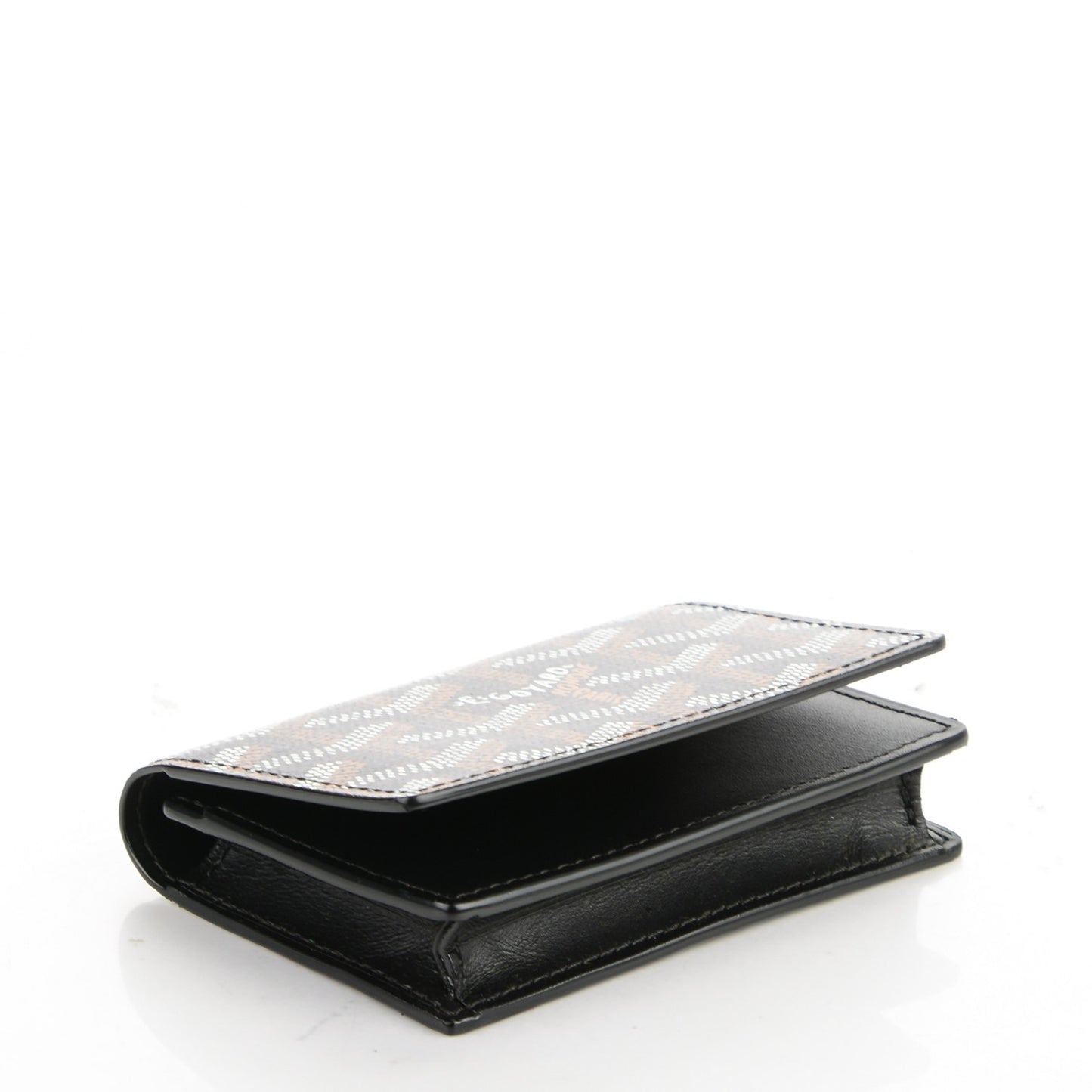 Goyardine Business Card Holder Black