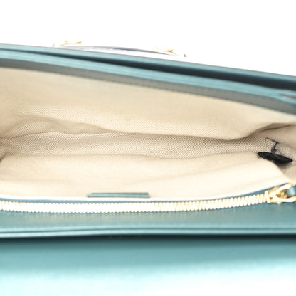 Gucci Azalea Calfskin Horsebit 1955 Shoulder Bag Imperial Blue Pavone 5 of 10