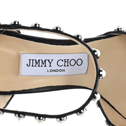 Jimmy Choo Nappa Pearl Leema 65 Pumps 37 Black 8 of 9