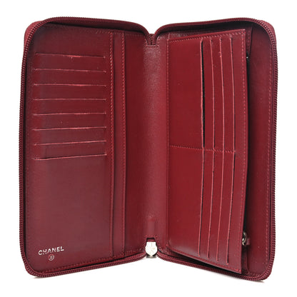 Chanel Caviar Timeless CC Yen Wallet Burgundy 5 of 10