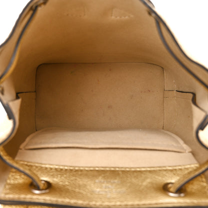 Louis Vuitton Metallic Calfskin Lockme Mini Backpack Gold 5 of 17