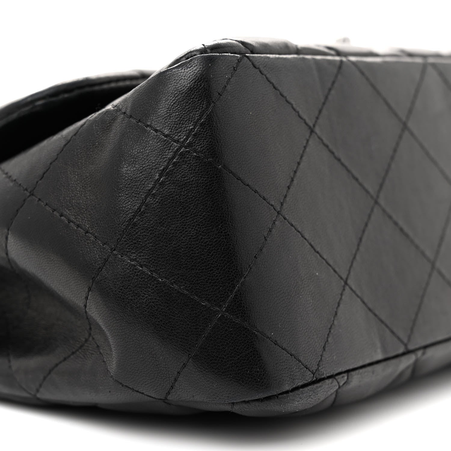 Chanel Lambskin Quilted Jumbo Single Flap Black 9 of 14