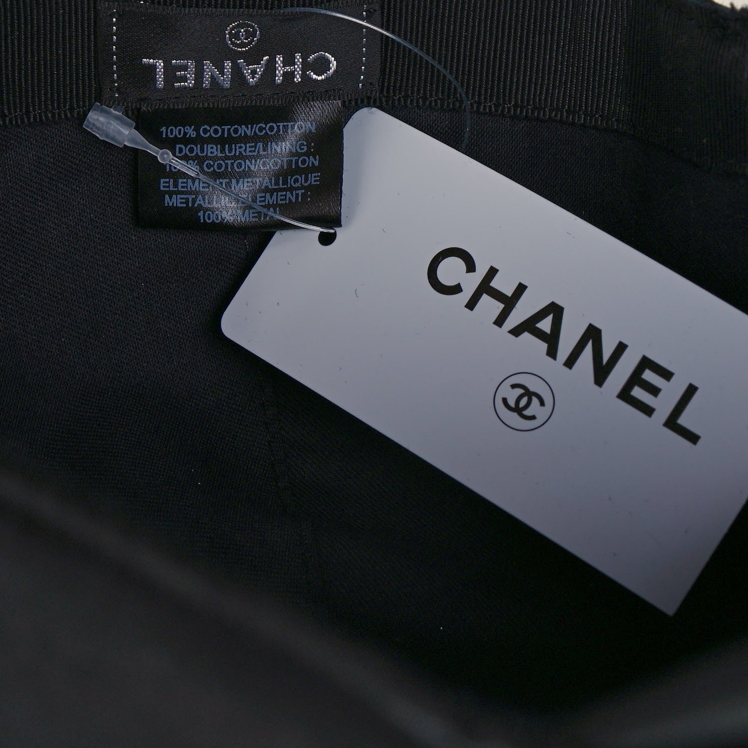 Chanel Cotton CC Cap Hat Black 6 of 6