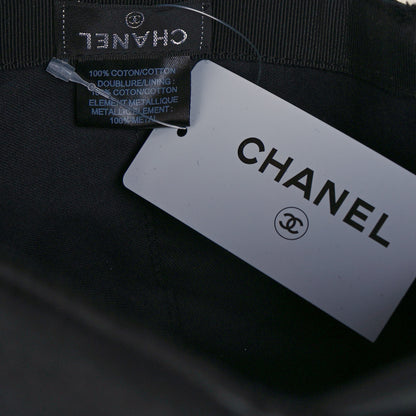 Chanel Cotton CC Cap Hat Black 6 of 6