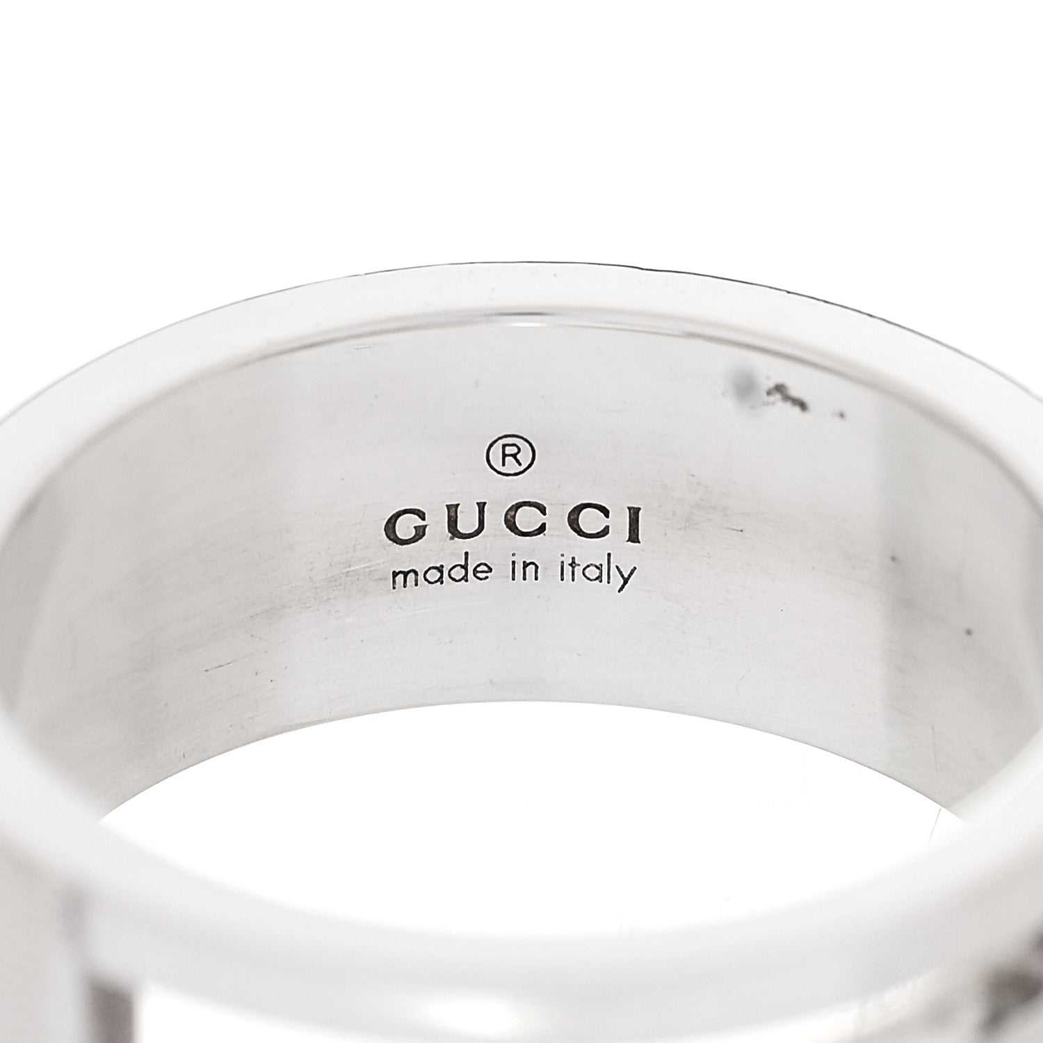 Gucci Sterling Silver G Cutout Ring 56 7.5 4 of 7