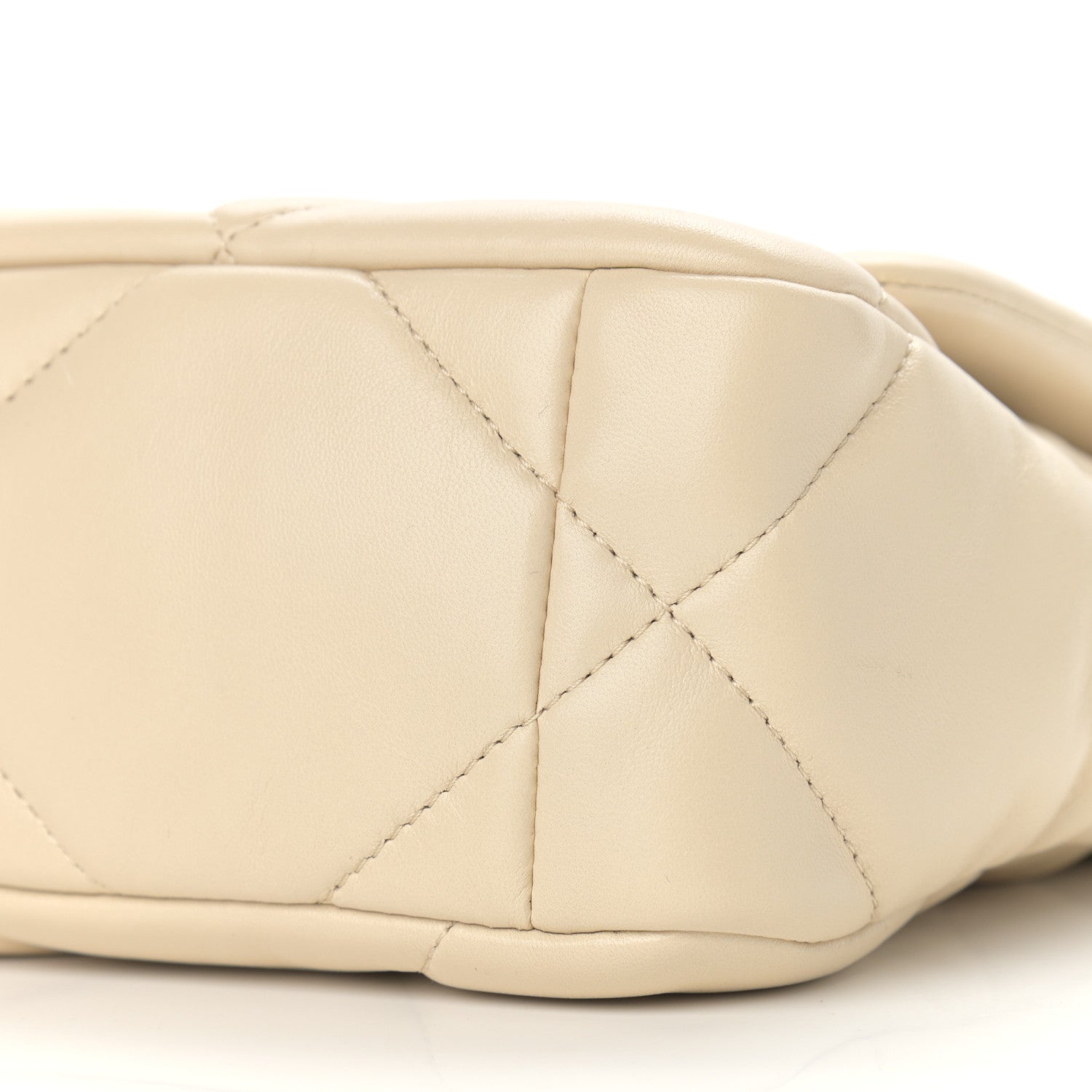 Chanel Lambskin Quilted Medium Chanel 19 Flap Light Beige 9 of 9