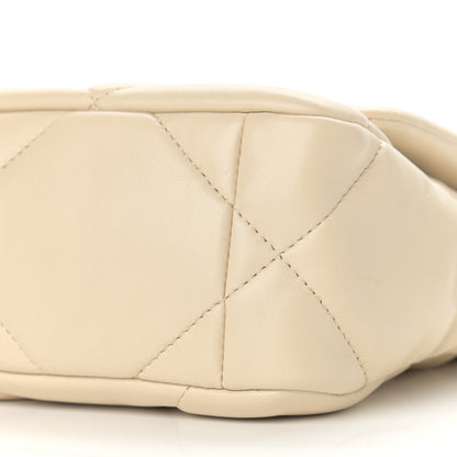 Chanel Lambskin Quilted Medium Chanel 19 Flap Light Beige 9 of 9