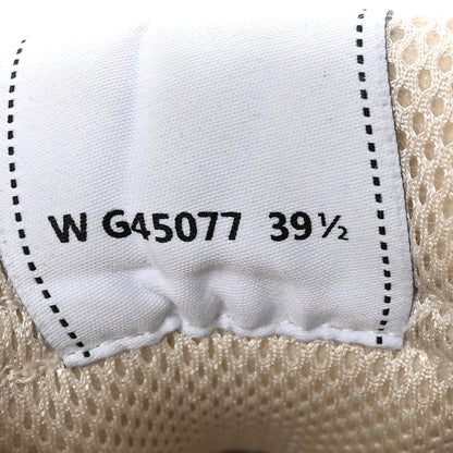 Chanel Fabric Laminated Calfskin Stretch CC Womens Sneakers 39.5 White Gold Silver 8 of 15