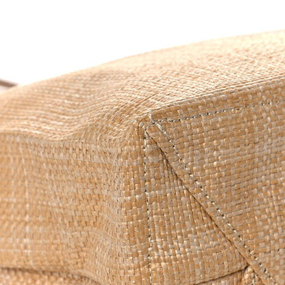 Prada Raffia Logo Tote Naturale 8 of 11