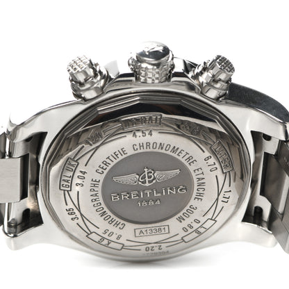 Breitling Stainless Steel 43mm Avenger II Chronograph Automatic Watch Volcano Black A13381 4 of 6