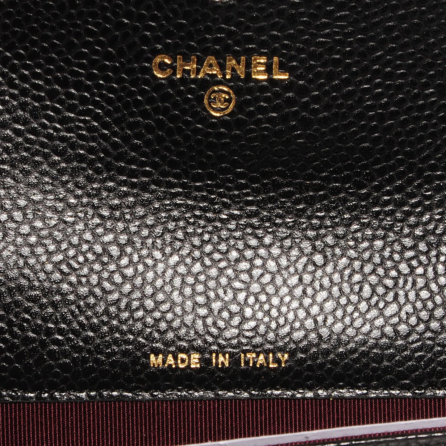 Caviar Quilted Flap Card Holder Black