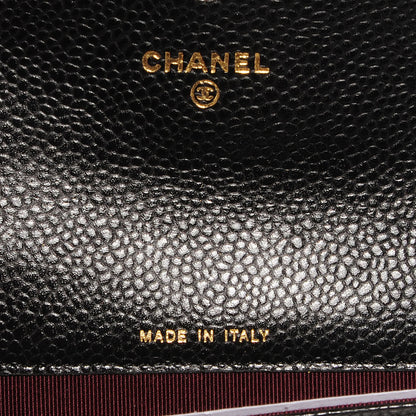 Chanel Caviar Quilted Flap Card Holder Black 5 of 8