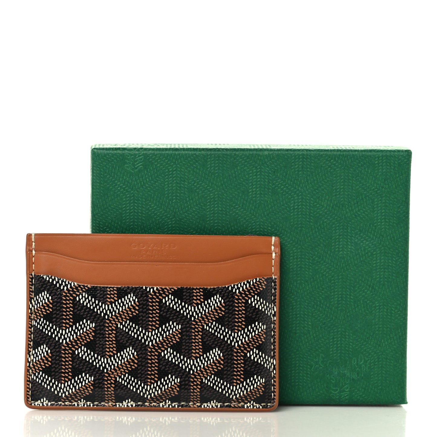Goyardine Saint Sulpice Card Holder Black Gold