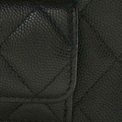 Chanel Caviar Quilted Polly Pocket East West Top Vanity With Chain Black 8 of 10