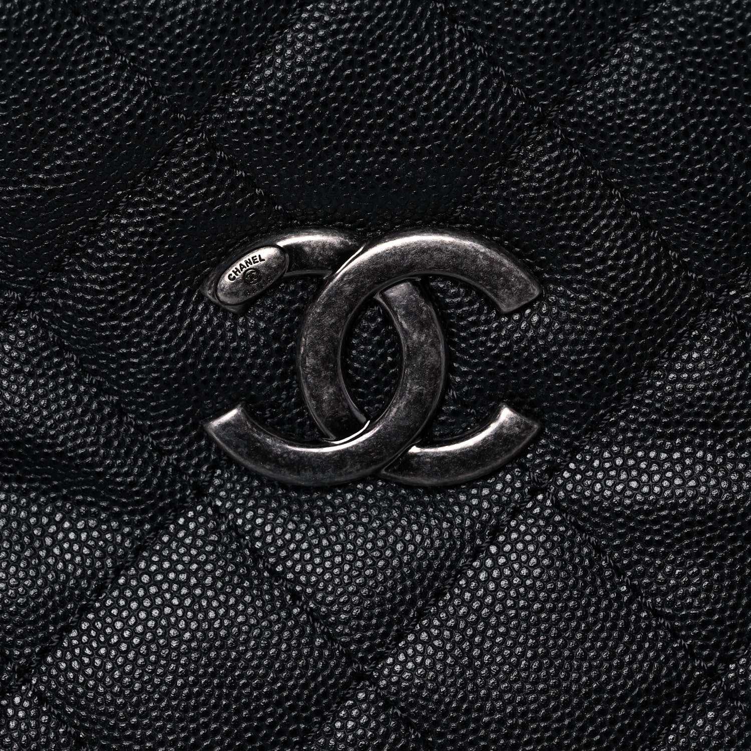 Chanel Caviar Quilted Large Coco Handle Shopping Tote Black 10 of 16