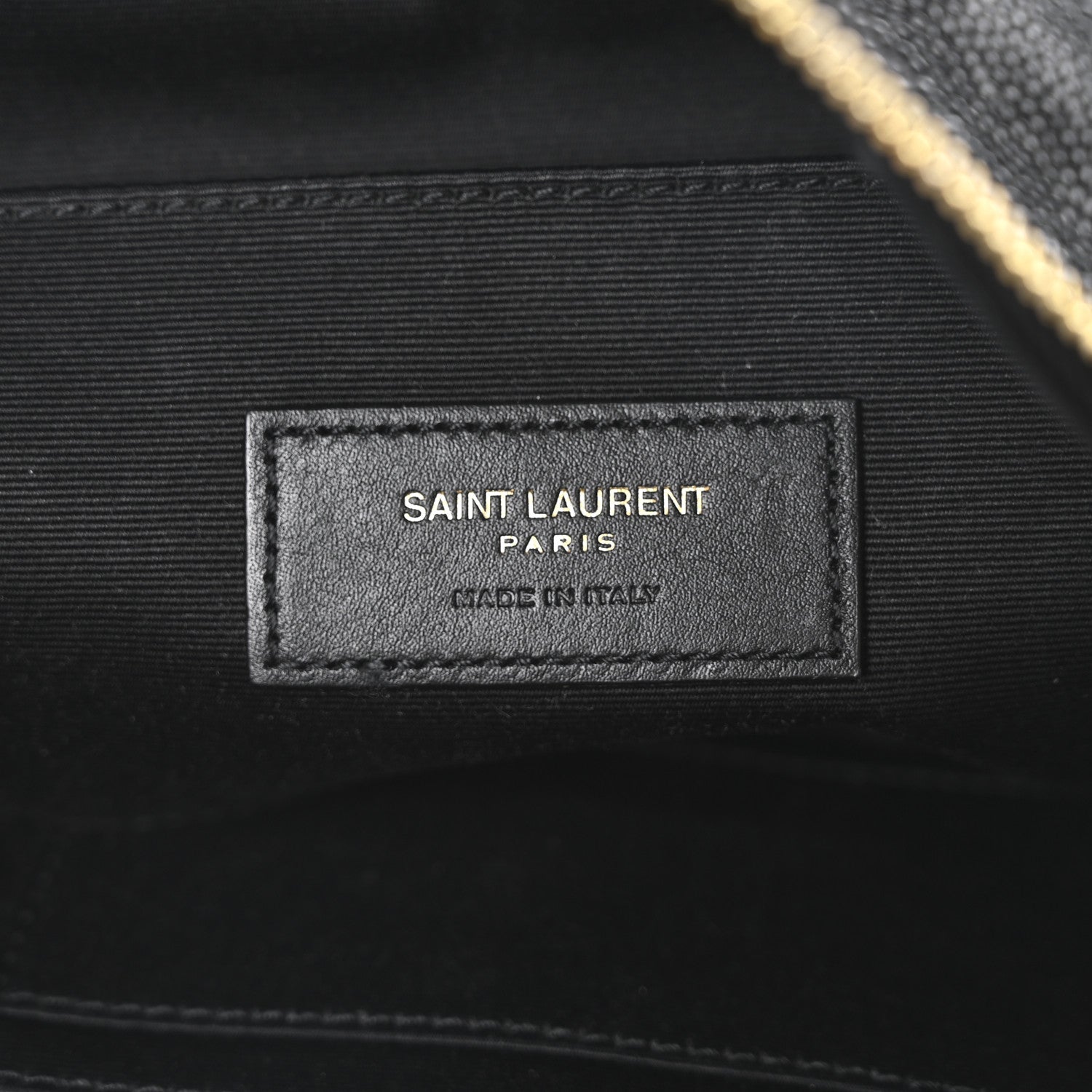 Saint Laurent Grain De Poudre Monogram Belt Bag Black 6 of 10