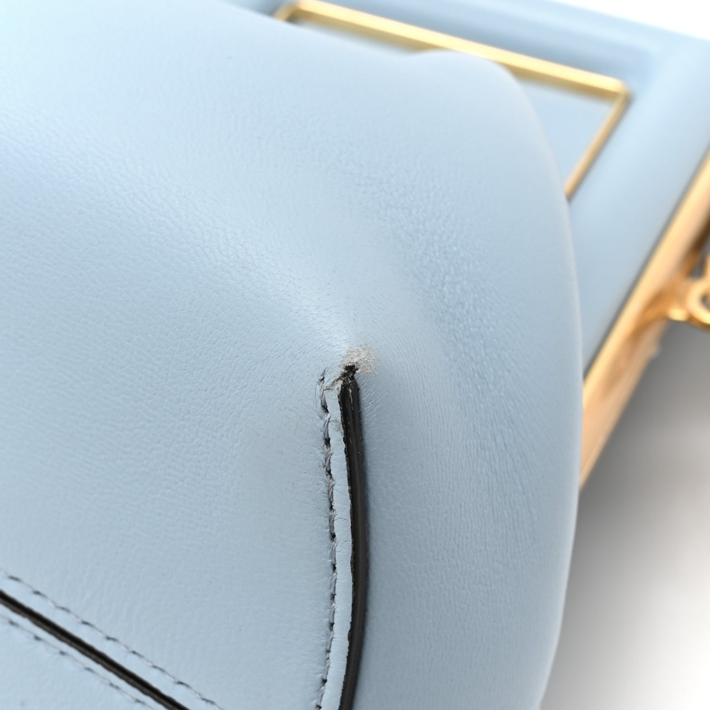 Shiny Nappa Small Fendi First Azzurro Baby