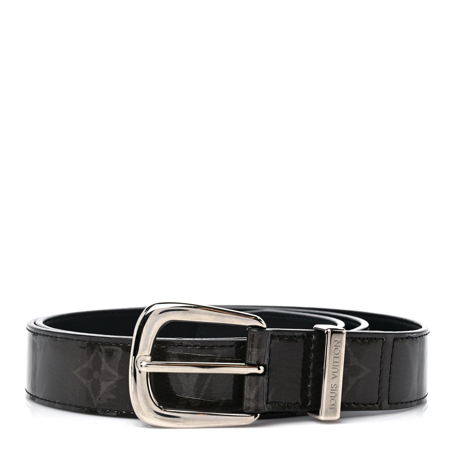 Glaze Calfskin Monogram Eclipse Ouest 30mm Belt 95/38
