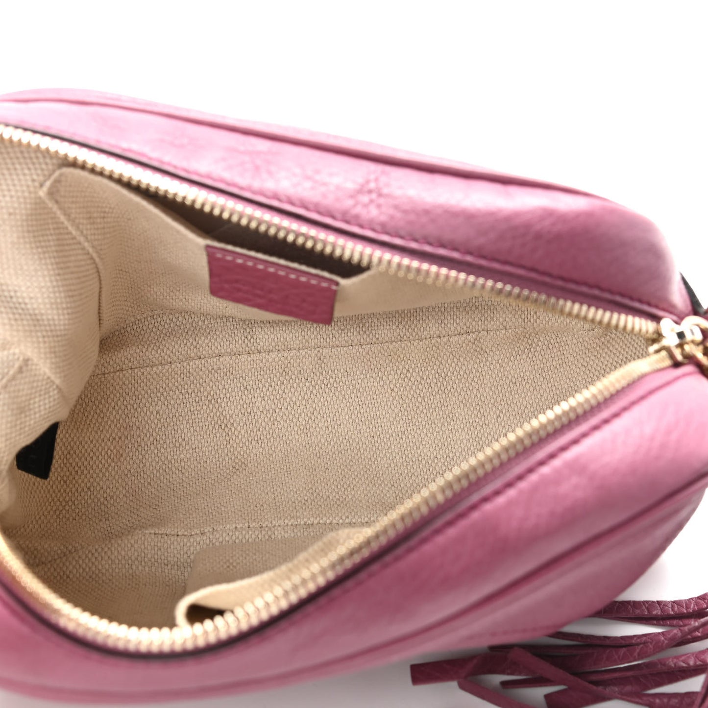 Pebbled Calfskin Small Soho Disco Bag Peonia Flower
