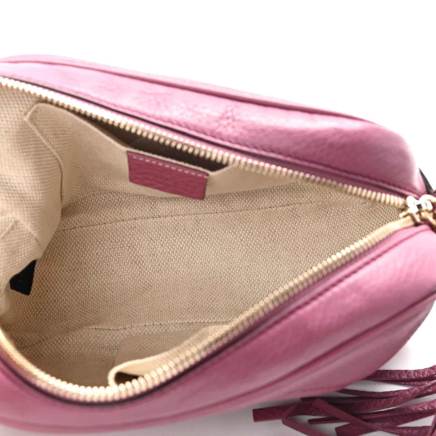 Gucci Pebbled Calfskin Small Soho Disco Bag Peonia Flower 5 of 10