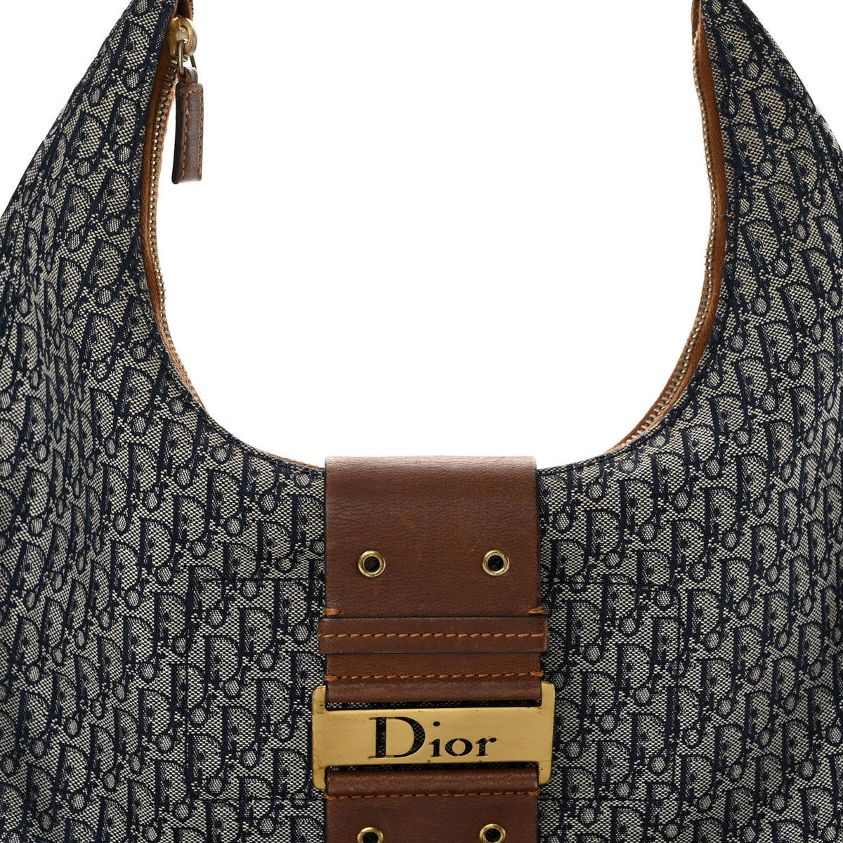 Christian Dior Monogram Street Chic Hobo Navy 8 of 12