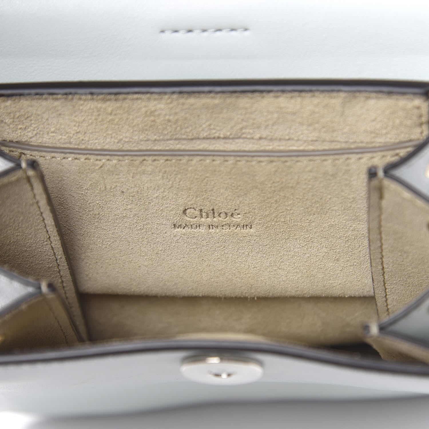 Chloe Suede Calfskin Mini Faye Bracelet Bag Airy Grey 5 of 11