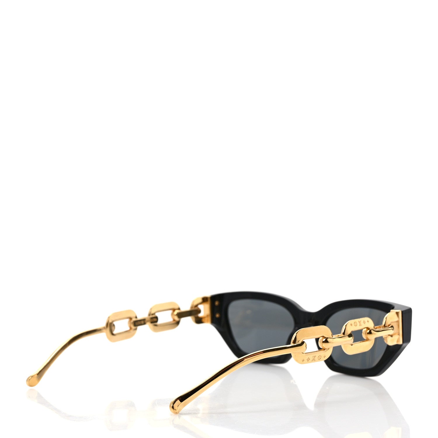 Louis Vuitton Metal LV Edge Sunglasses Z1473W Black 4 of 9
