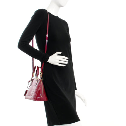 Louis Vuitton Vernis Alma BB Magenta 2 of 9
