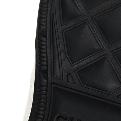 Chanel Velvet Calfskin Mixed Fibers CC Sneakers 37.5 Ivory Black 9 of 10