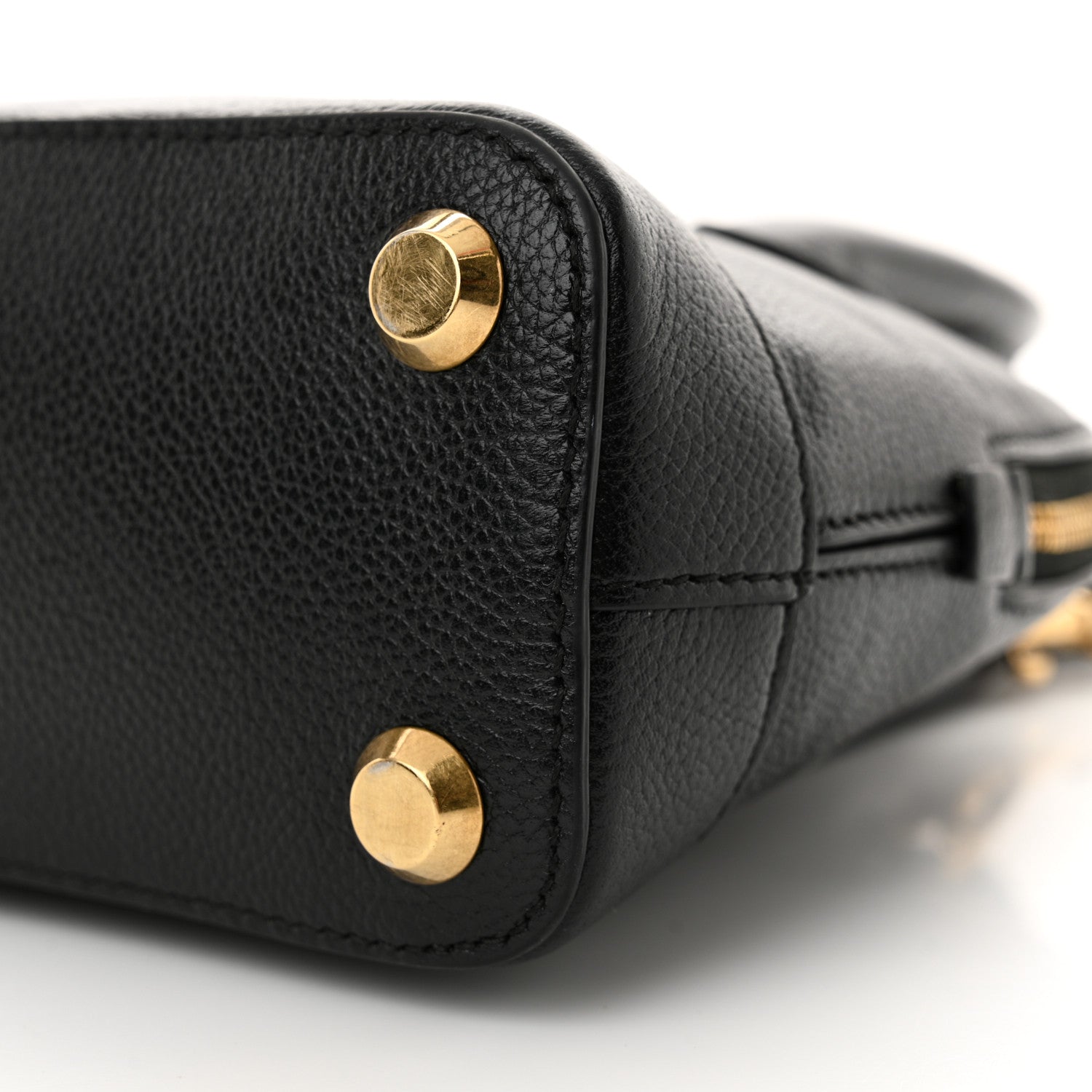 Balenciaga Signature Grained Calfskin XXS Ville Top Handle Bag Black White 10 of 10
