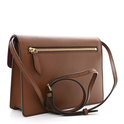 Burberry Derby Calfskin House Check Small Macken Crossbody Bag Tan 3 of 12