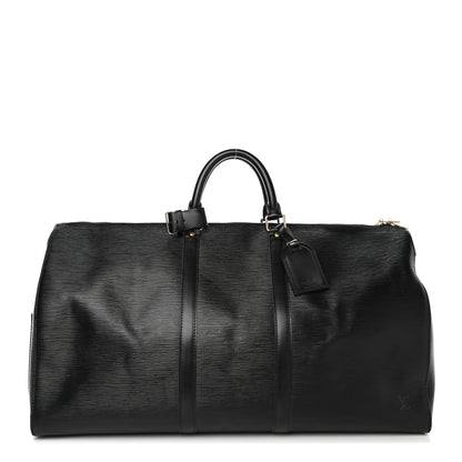Louis Vuitton Epi Keepall 55 Black 1 of 8