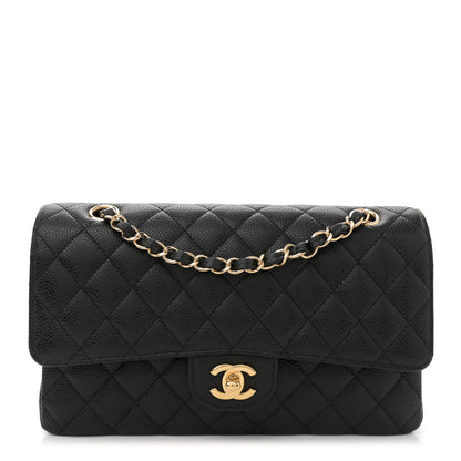 Chanel Caviar Quilted Medium Double Flap Black 1 of 12