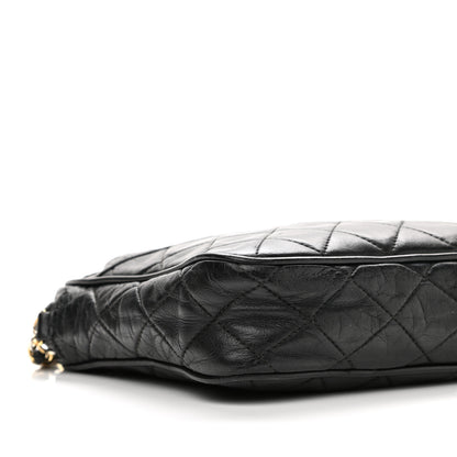 Chanel Lambskin Quilted CC Tassel Camera Case Black 10 of 19