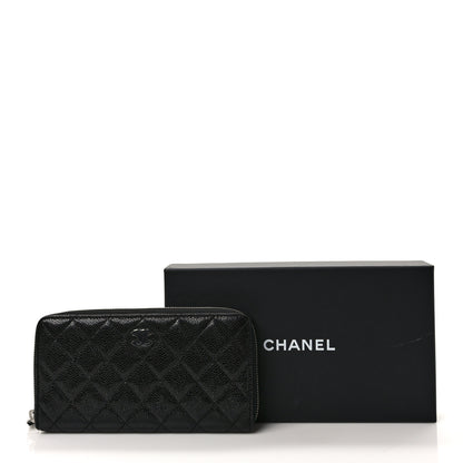 Chanel Caviar Quilted Incognito Large Gusset Zip Around Wallet Black 8 of 8
