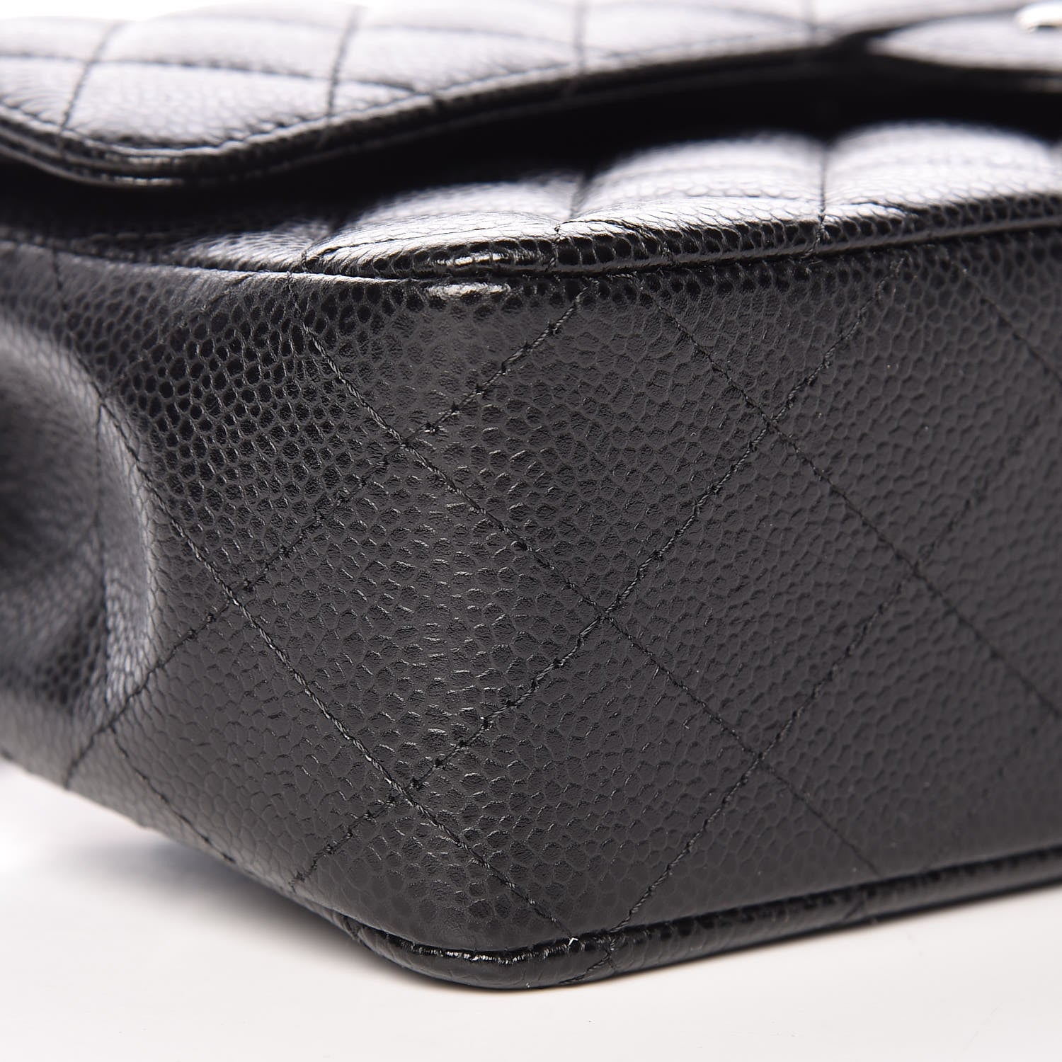 Chanel Caviar Quilted Medium Double Flap Black 8 of 10