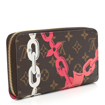 Louis Vuitton Monogram Bay Zippy Wallet Rose Ballerine Poppy 3 of 9